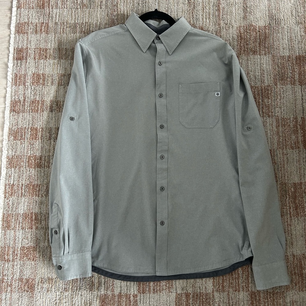Marmot Men's Light Gray Casual Button-Down Shirt